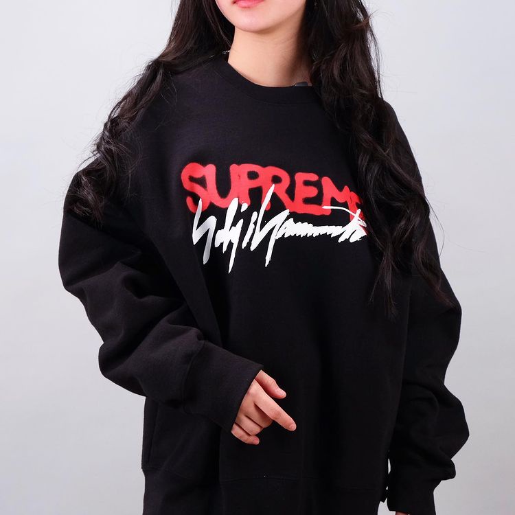 Supreme Crewneck Yohji Yamamoto Black