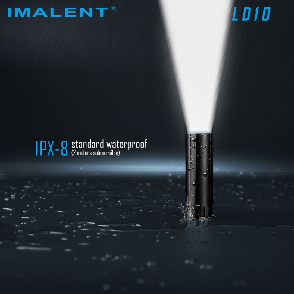 IMALENT LD10 - Thumb-sized Mini Keychain Flashlight 1200 Lumens - Senter Mini Kecil Portabel Seukuran Ibu Jari Super Terang 1200 Lumens