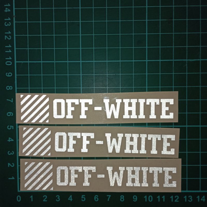 Sticker Cutting Off White