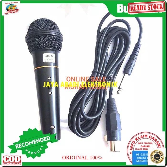 G74 Nakata Mic kabel Microphone MIK cable karaoke vocal vocal profesional pro audio sound system pengeras suara mikrophone dynamic   BISA KE SEGALA JENIS SOUND AUDIO  Bahan dari PVC  Langsung nyala. Gk pake baterai  suara mantap, yg paling penting tidak p