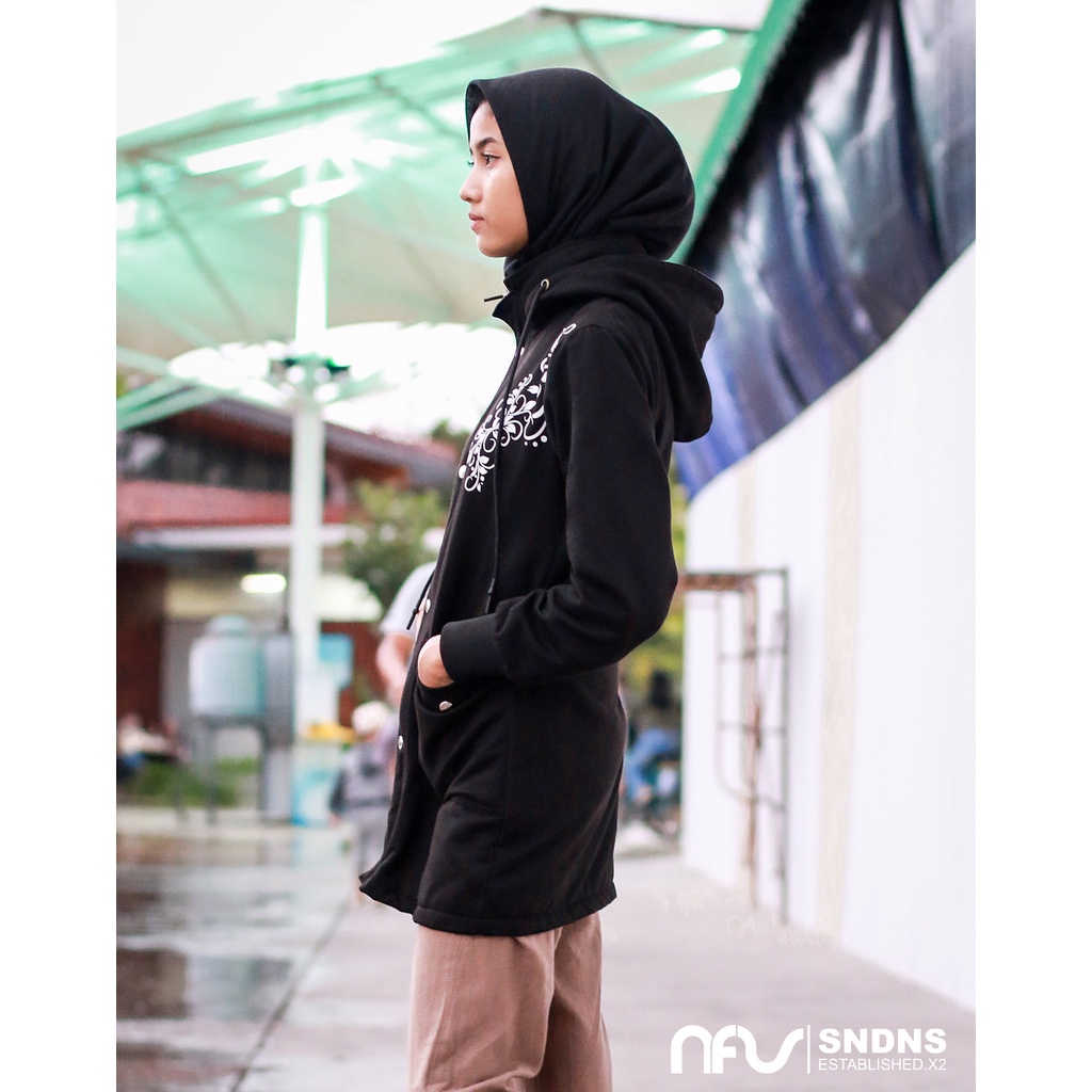 HIJAB STYLE || SWEATER JAKET WANITA HIJAB BATIK MODERN 1