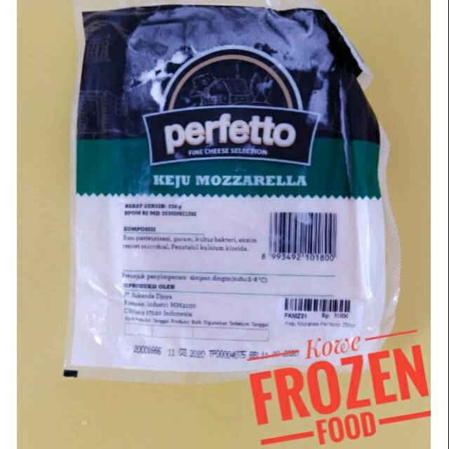 

Keju Mozzarella perfetto 250 gram