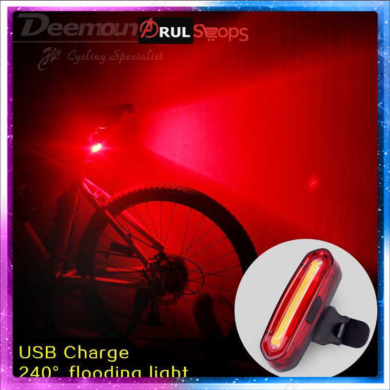 Deemount Lampu Sepeda LED Taillight USB Rechargeable 120 Lumens DC-115