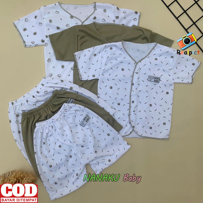 Isi 18 PCS Paket Lahiran Gift Set Baju Celana Bayi Baru Lahir Usia 0-3 Bulan Serian Army - Anababy