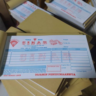 Jual Cetak Nota Bon Faktur Kuitansi Kwitansi Surat Jalan Laundry Makanan Tagihan Rangkap Murah