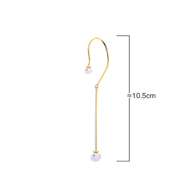 LRC Anting Gantung Fashion Pearl Ear-rings Pearl Ear-rings F92089