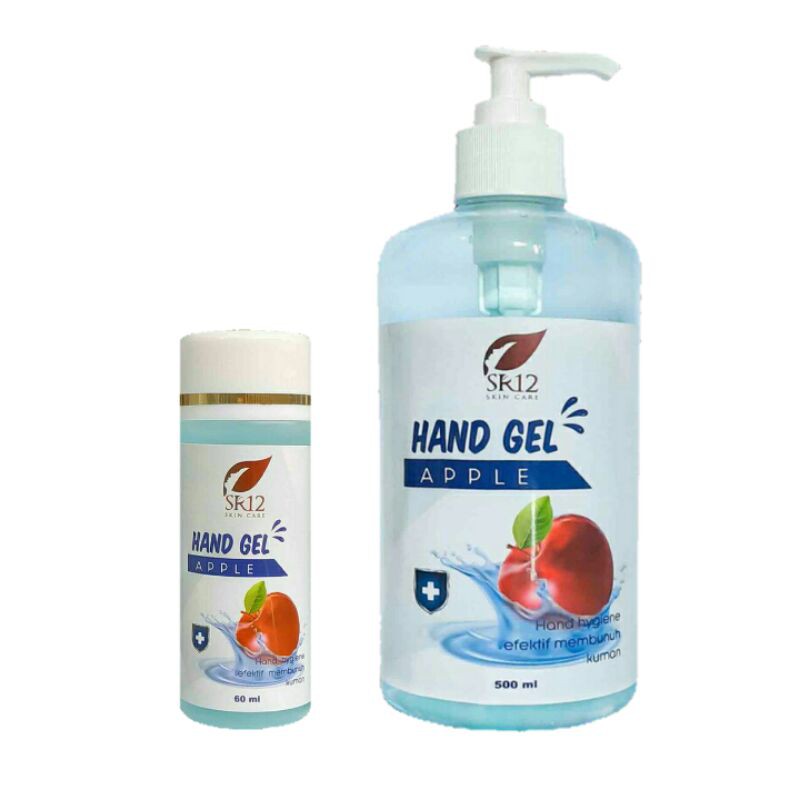 SR12 Hand Sanitizer Gel Apple 60ml & 500ml