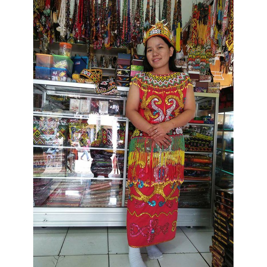 Baju Adat Dayak Hitam Dewasa Shopee Indonesia