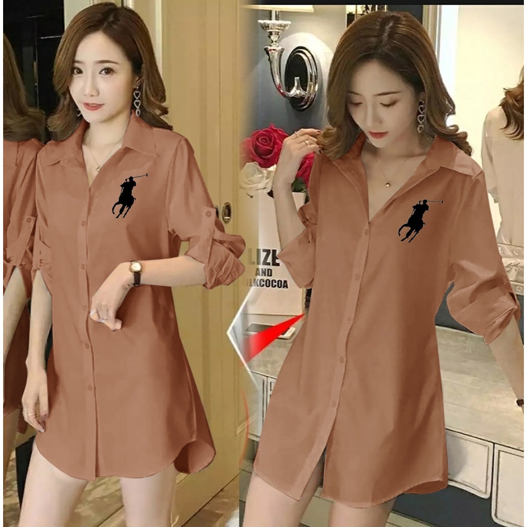 [HNFK] Tunik Korean Style / Kemeja Wanita / Tunik / Atasan Wanita / Tunik Wanita / Kemeja Lengan Panjang