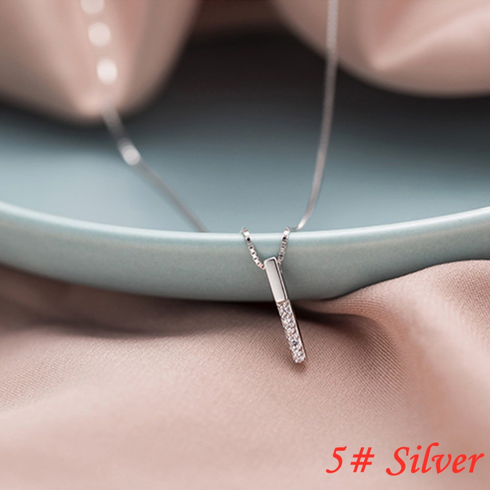 Korean Long Section Pendant Elegant Necklace Women Ladies Simple Accessories Fashion Jewelry Decor-5# Silver
