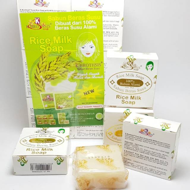 SABUN BERAS SUSU K BROTHSIS BPOM | RICE MILK SOAP