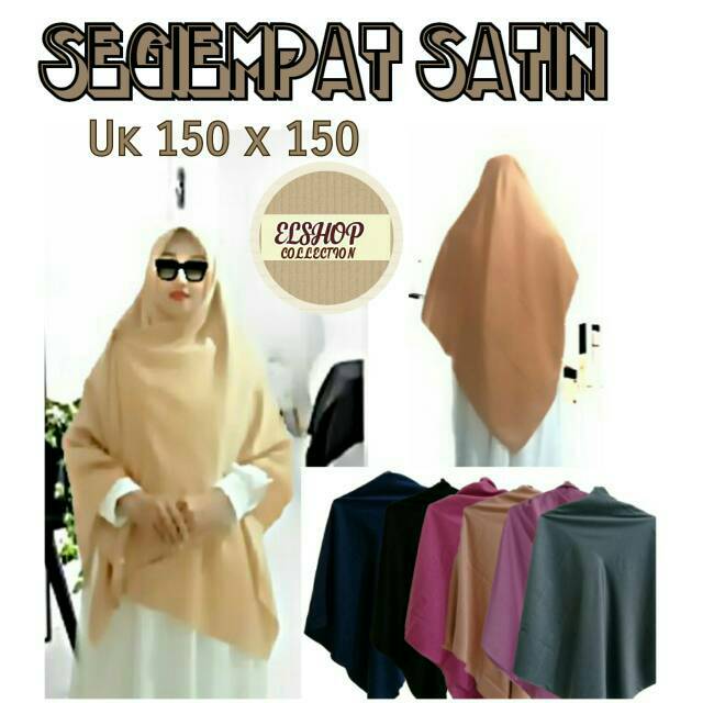 JILBAB SEGIEMPAT / JILBAB JUMBO SATIN /JILBAB SATIN