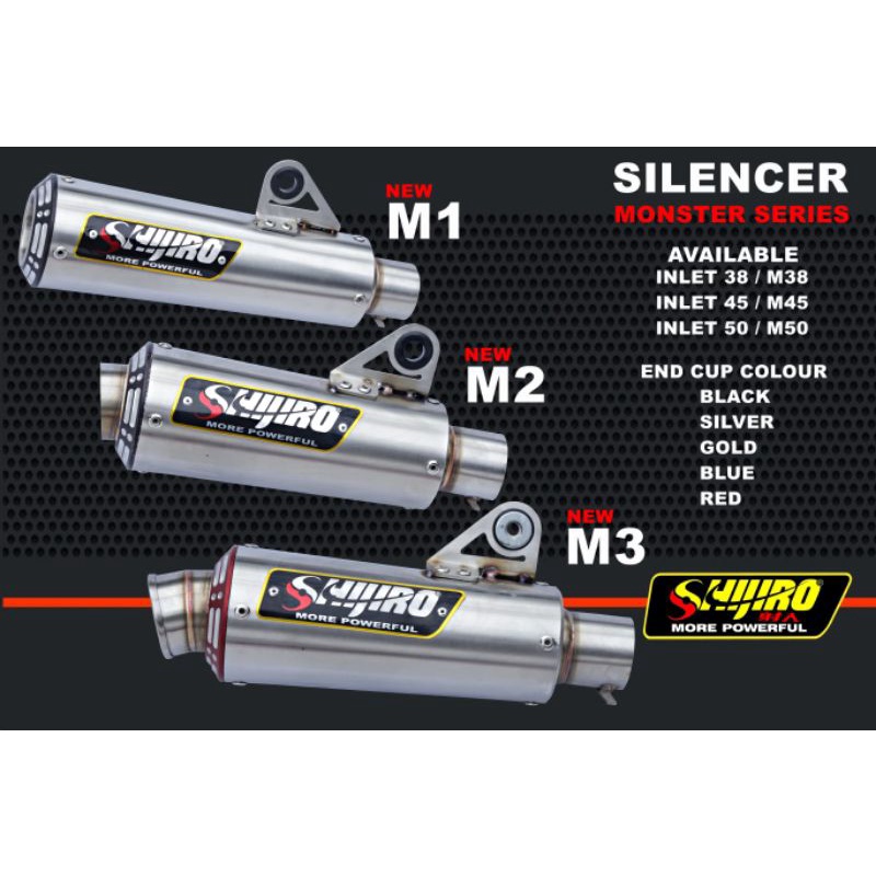 Silencer Only Inlet 38 Shijiro Racing Original