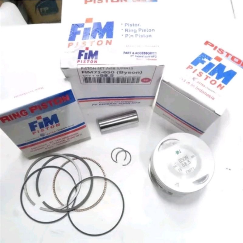 Piston seher kit byson oversize 50 original fim