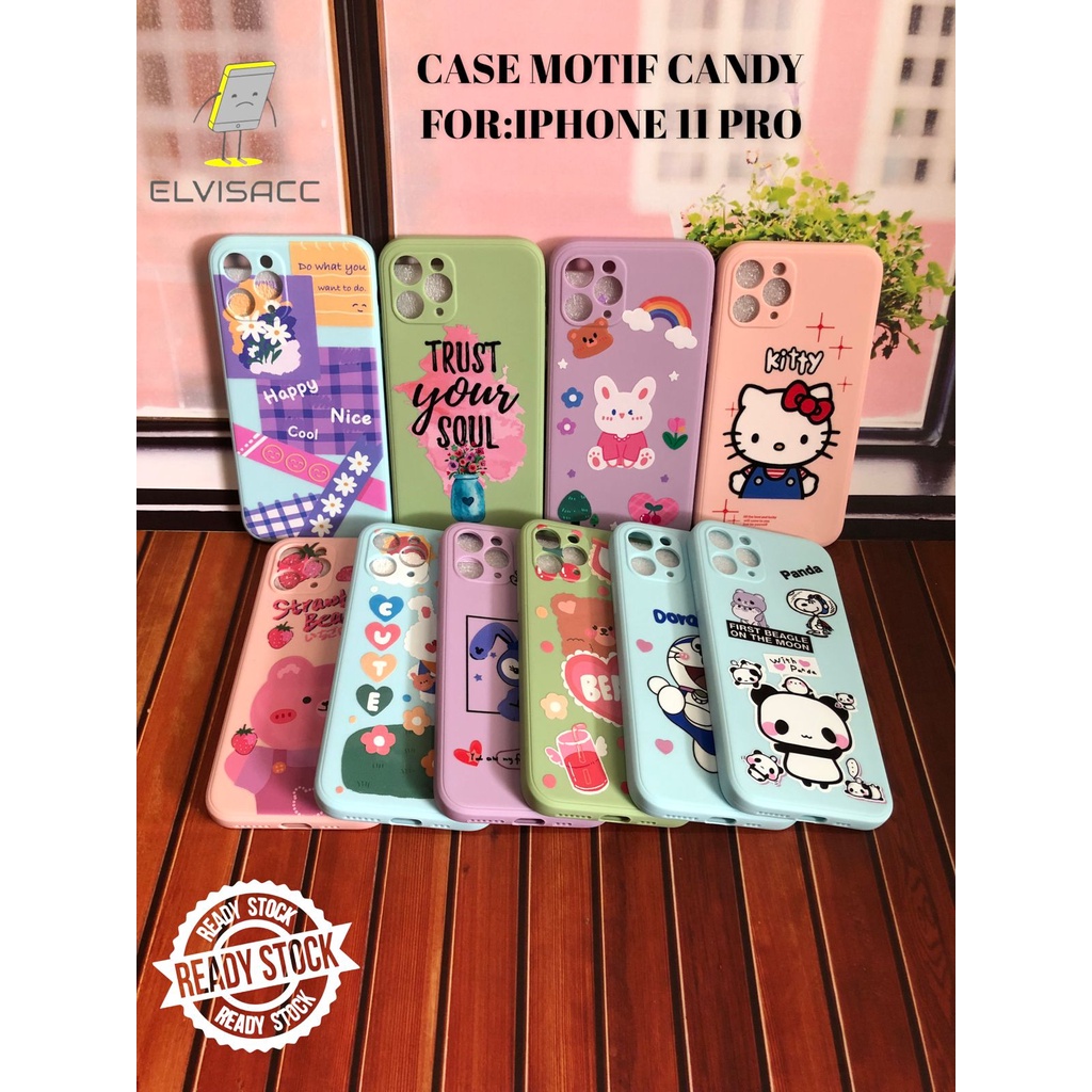 CASE MOTIF IPHONE 11 PRO , CASE CANDY FULL MOTIF , CASING MOTIF APPLE IPHONE 11 PRO