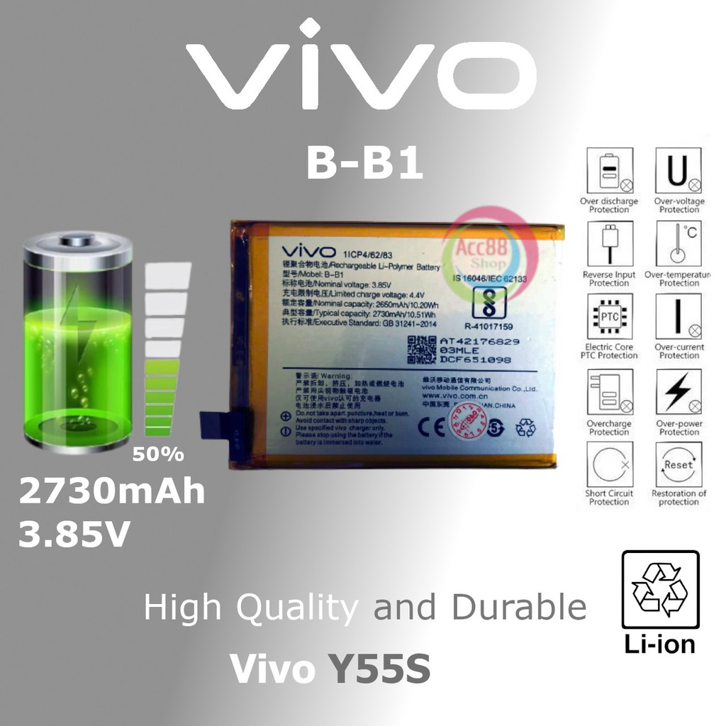 Batre Baterai Battery Original Vivo Y55 Y55s Y55A Y55L B-B1