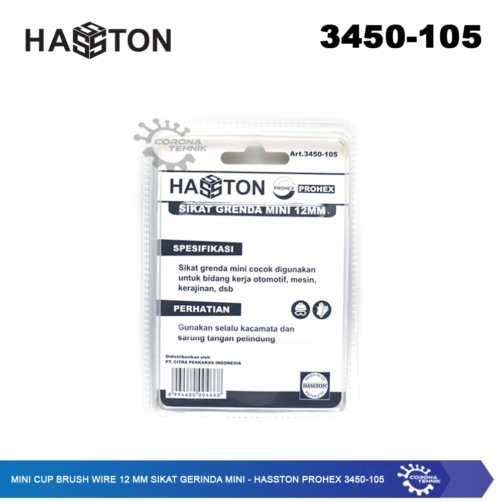 Hasston Prohex 3450-105 - Mini Cup Brush Wire 12 mm Sikat Gerinda Mini