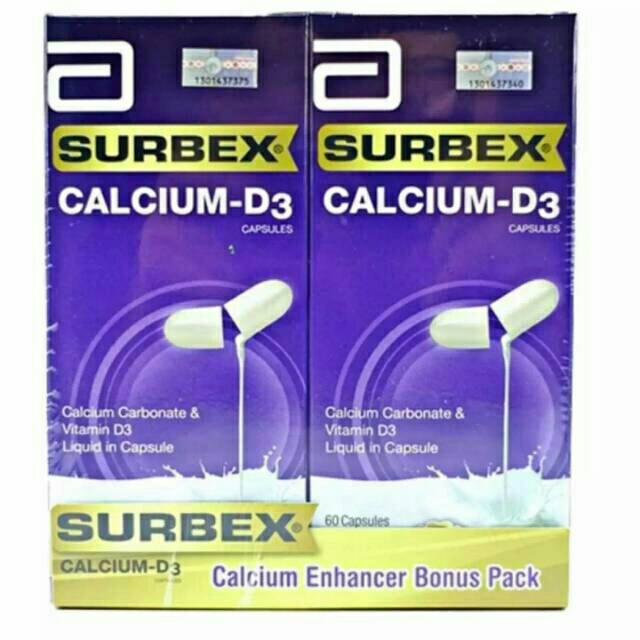 SURBEX CALCIUM D3 dan Black mor calcium d3