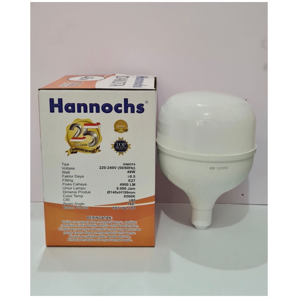 Terbaru!!!!! Hannochs Dakota 48 Watt Bohlam LED Putih/CDL