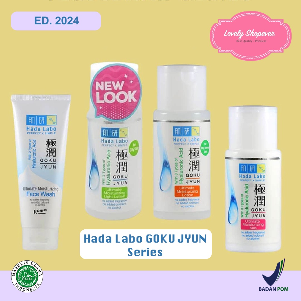 Hada Labo Hadalabo Gokujyun Gokuyjun Series Ultimate Moisturizer Premium Lotion - Face Wash - Oil - Mist - Milk Light