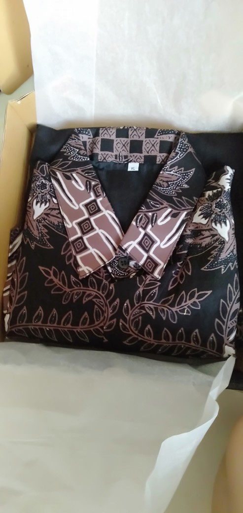 Nakula Kemeja Batik Pria Atasan Batik Baju Batik Pria Lengan Pendek Batik Modern By Gba