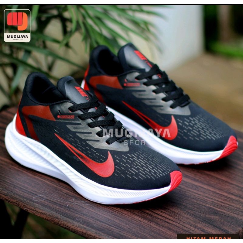 Sepatu Olahraga Pria Nike Pegasus Winflo 6 Men Sport Shoes Sepatu Lari Pria Running Murah Casual Sneakers Red