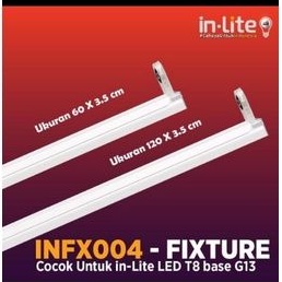 Armatur TL T8 Fixture Kap TL T8 LED Inlite 120cm