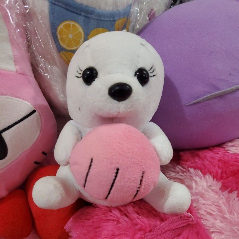 boneka singa laut kerang lucu