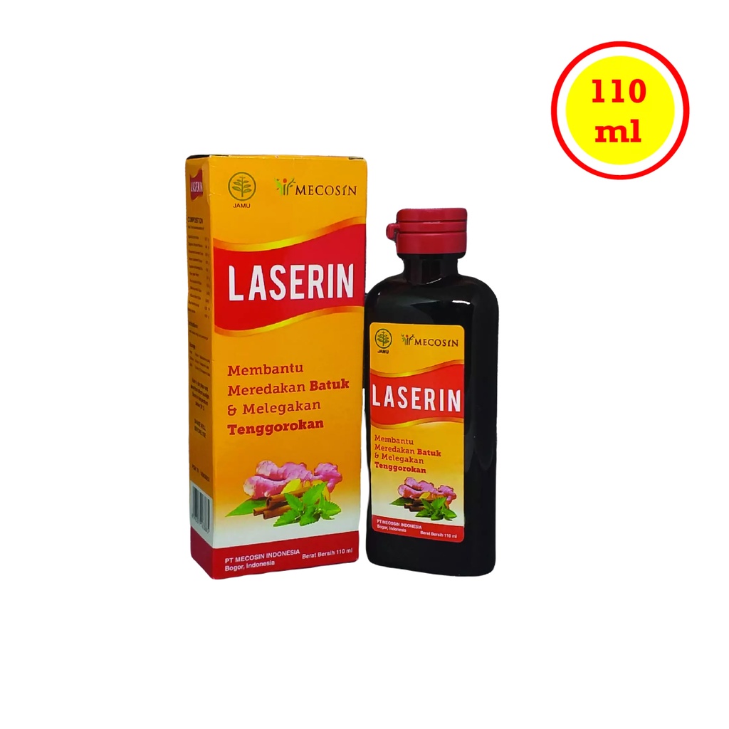 Laserin Sirup Obat Batuk 60 ml 110 ml Obat Batuk Dewasa Obat Batuk Berdahak Obat Batuk Dahak