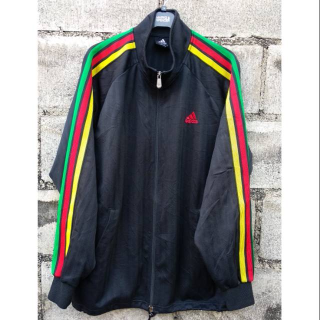 Jaket TrackTop Adidas climalite rasta jamaica original murah