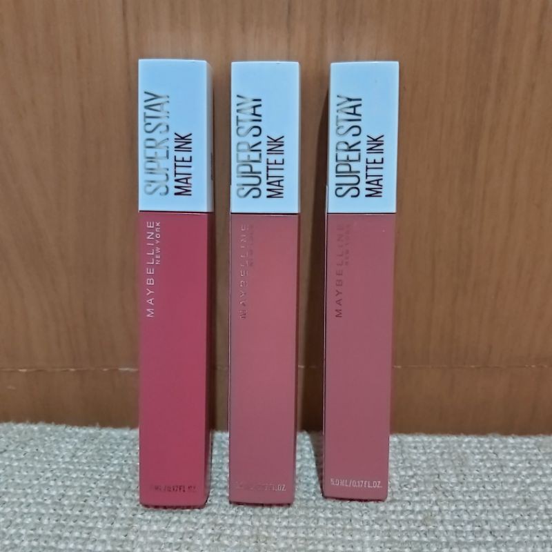 [OWNED / SEGEL / BRAND NEW] MAYBELLINE SUPERSTAY MATTE MATE INK SHADE 155 170 175