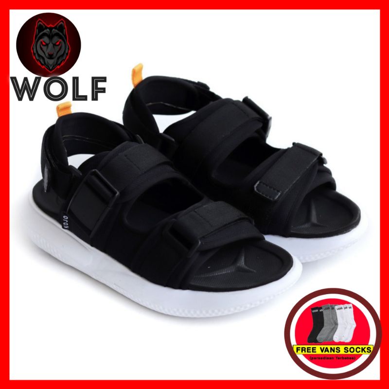 TAKUYA BLACK| Sandal Slide fashion hitam/sandal pria/ Slop Pria BAYAR DI TEMPAT Sandal Slip On Pria 05