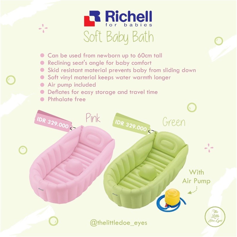 [READY] Richell Soft Baby bath