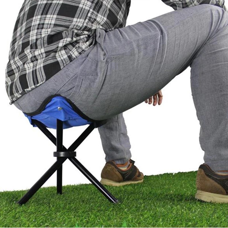 Kursi Lipat Mancing Portable Mini Outdoor Folding Legged Beach Stool Chair Kursi Mancing Lipat SJD-1