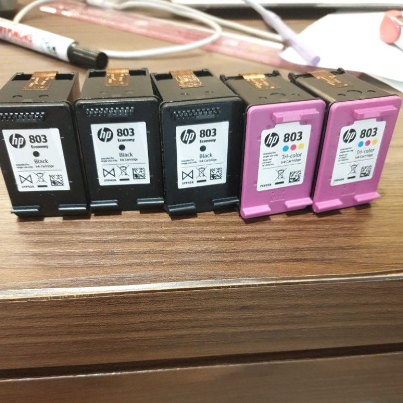 cartridge tinta HP 803 kosongan (5 pcs)