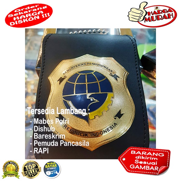 

Tempat Id Card KTA DISHUB Kulit Gantung Kalung Tali Rantai / Id Card Holder Dishub Kulit Kalung Rantai / Name Tag Holder dishub kulit tali rantai