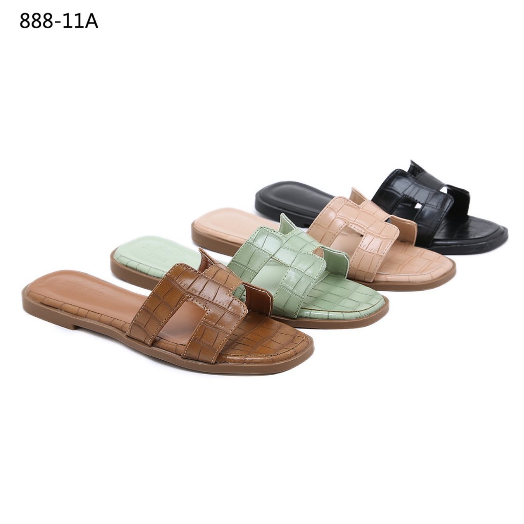 888-11A Sandals Croco Leather Best Seller HB