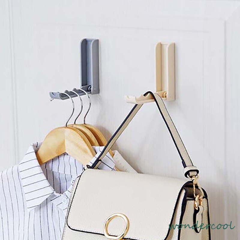 Kait Lipat Dinding Gantungan Ajaib Magic Hanger Wall Folding Hook  Tempel Hanger Baju Gantungan Baju Ajaib-Won