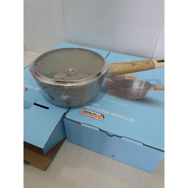 Steincookware stein cook ware granite wajan pan grillpan saucepan satuan