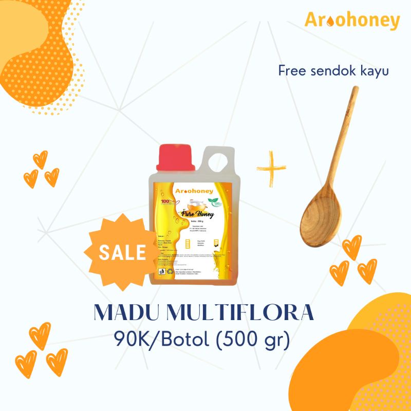 

MADU MULTIFLORA - AROOHONEY - KEMASAN JUMBO 500 gr & 1 Kg
