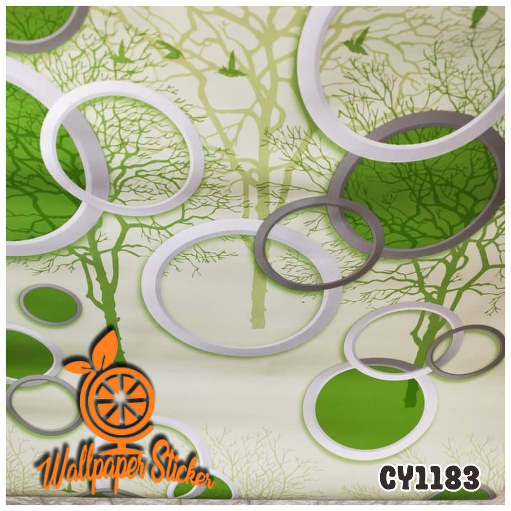 Wallpaper Dinding Polkadot Wallpaper 3D Wallpaper Stiker Dinding Size 45Cm X 10Meter Mutiara.Wallpaper-CY1183