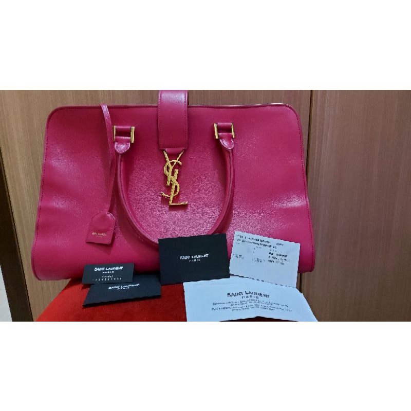 PRELOVED_ORIGINAL Yves Saint Laurent Top Handle Bag_Jual rugi tas YSL beli di store Senayan City