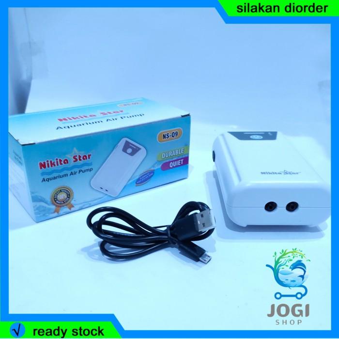 Aerator | Pompa Aerator Ac Dc 2 Lubang Nikita Star Ns Q9 Mesin Aerator Usb