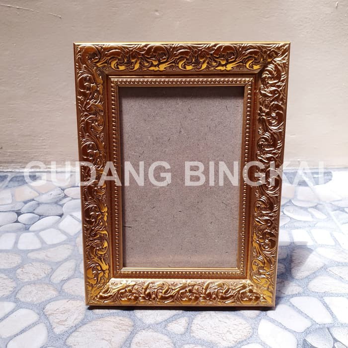 Bingkai Foto 4r Gold Luxury Frame Foto Mewah Warna Emas Pigura Shopee Indonesia