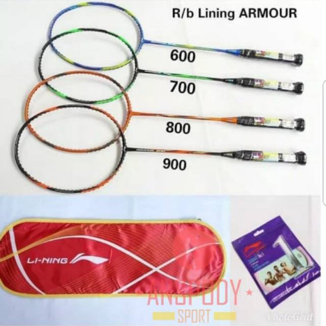 RAKET BADMINTON LINING ARMOUR 600/700/800/900
