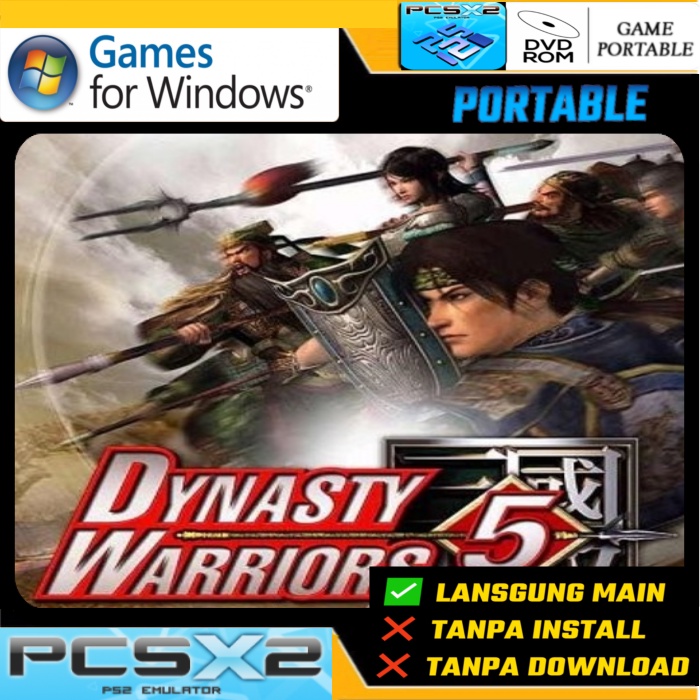 GAME PC DYNASTY WARRIOR 5 PORTABLE PCSX2 EMULATOR PS2 PC LAPTOP