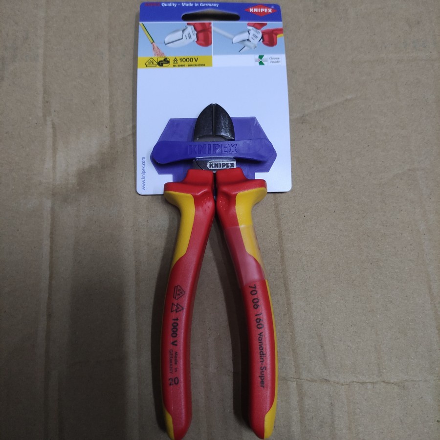 KNIPEX 70 06 160 Tang Potong 6 Inchi Knipex Diagonal Cutter Pliers