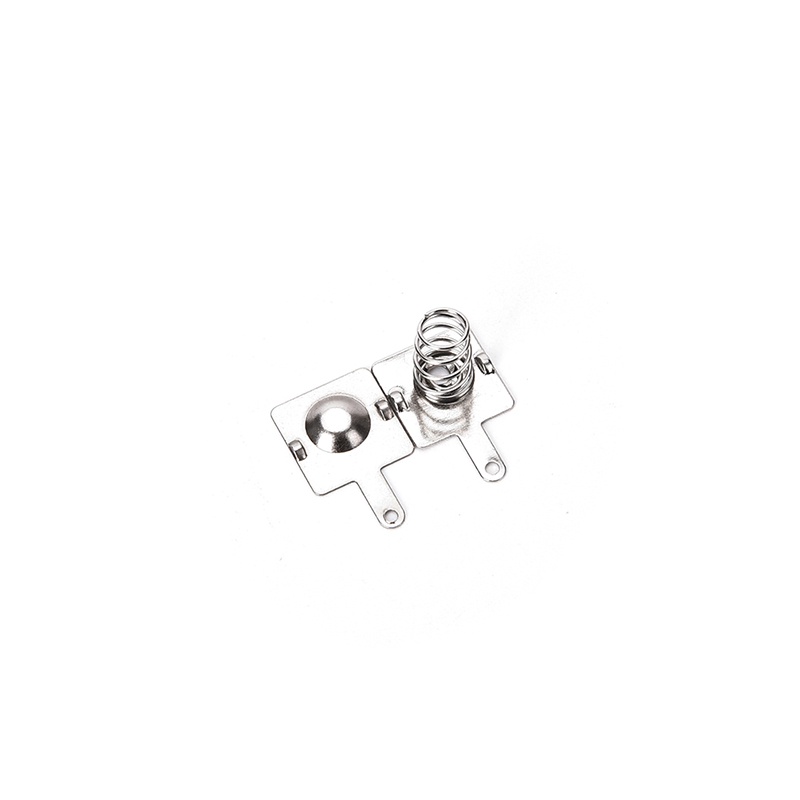 10 Pasang Plat Pegas Bahan Metal Warna Silver Ukuran 14.5mm X 9mm Untuk AA AAA