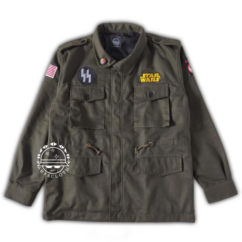 ARFACLOTH / ARMY GREEN PARKA JACKET STORM