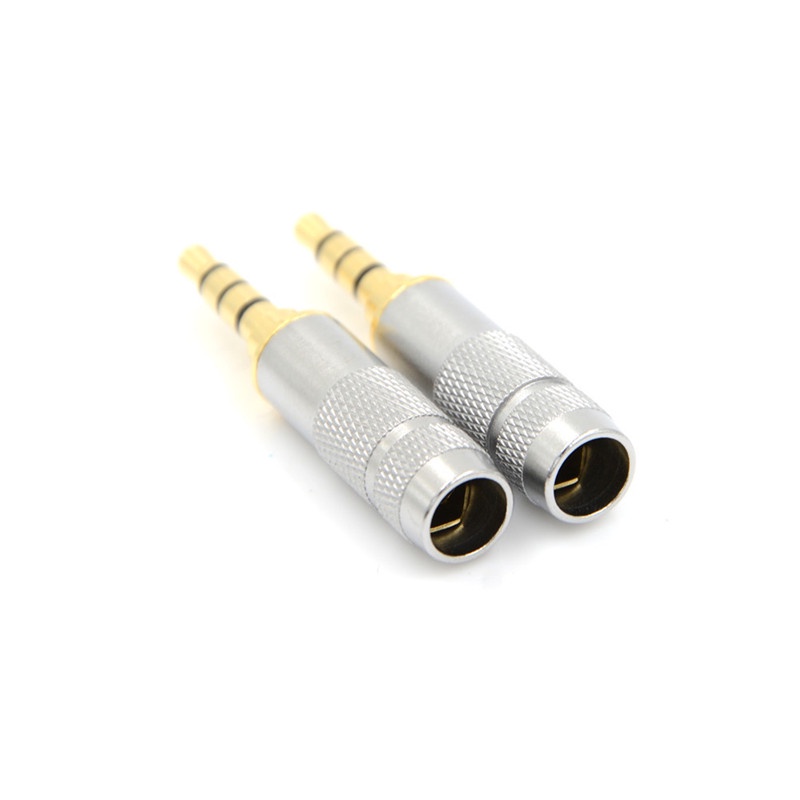 Jack Audio 3.5mm 4 Pole Male Plug Untuk Headphone